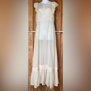 Vintage Lane Bryant Tall Shop Crepe Gauze Pinafore